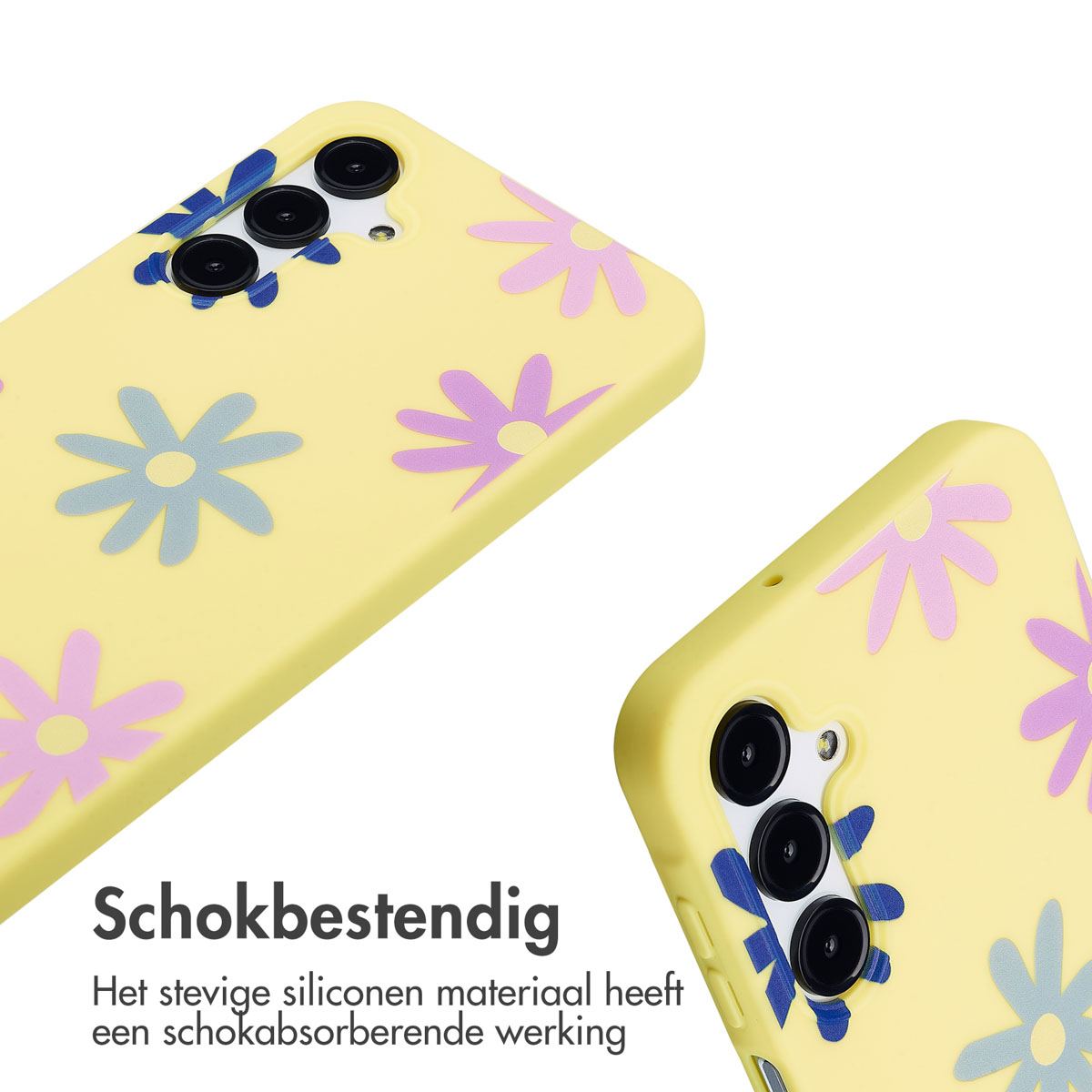 IMOSHION Siliconen design hoesje met koord - Geschikt voor Samsung Galaxy A16 - Telefoonhoesje voor Samsung Samsung Galaxy A16 (4G)/Samsung Galaxy A16 (5G) Meerkleurig