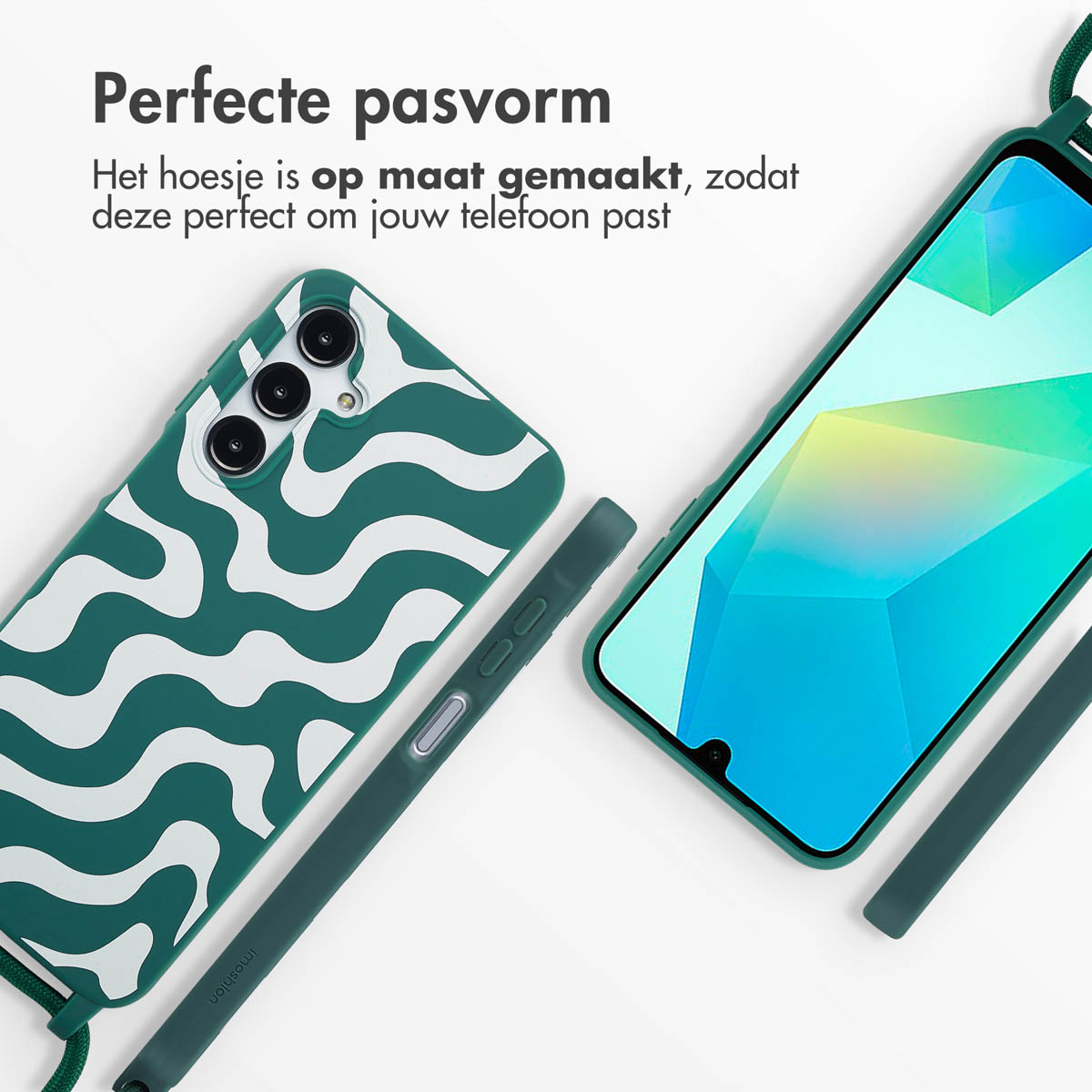 IMOSHION Coque avec lanière compatible avec Samsung Galaxy A16 (4G)/Samsung Galaxy A16 (5G) Étui de Téléphone voor Samsung Samsung Galaxy A16 (4G)/Samsung Galaxy A16 (5G) Multicolore