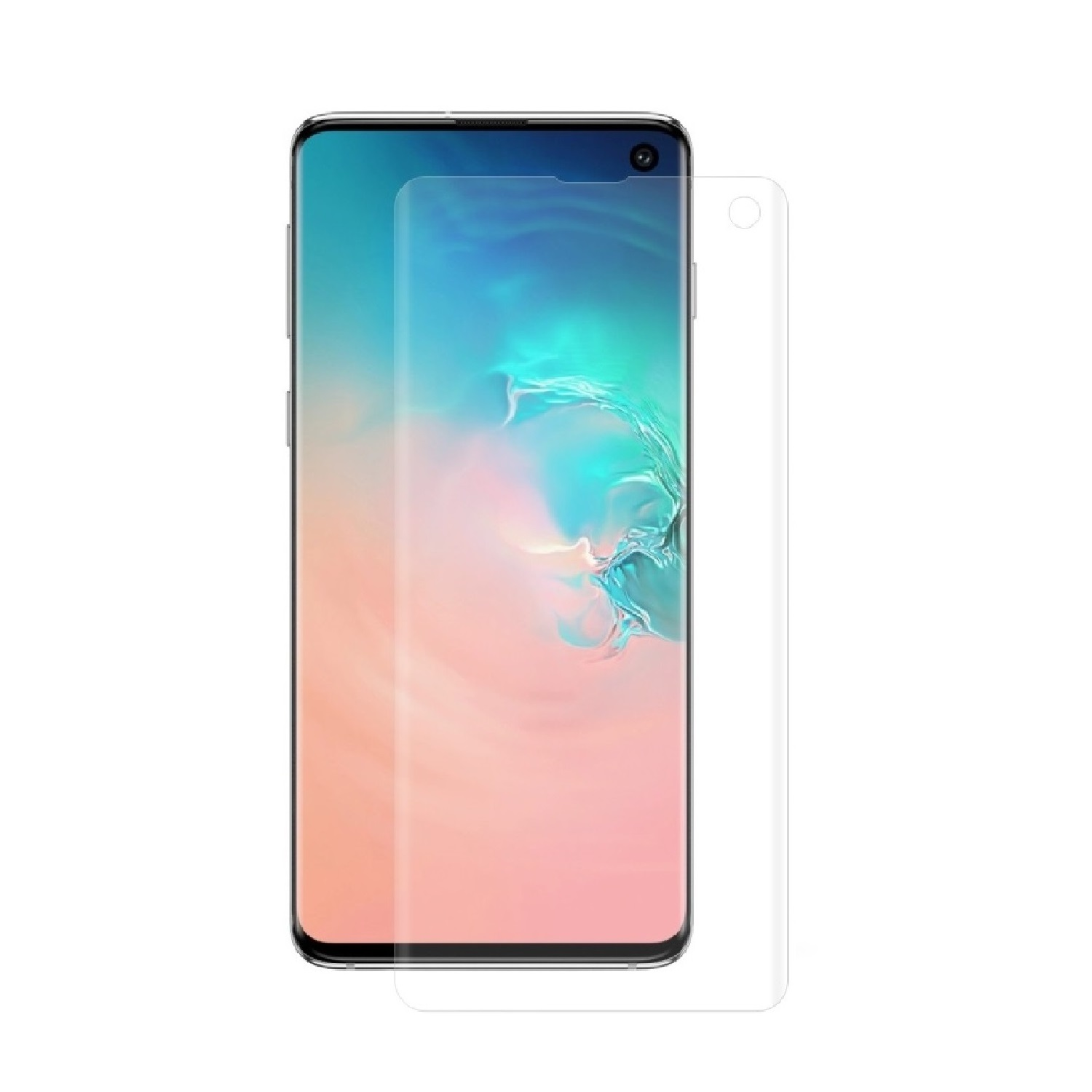 Ein Telefon mit einem darauf ausgerichteten Displayschutz.