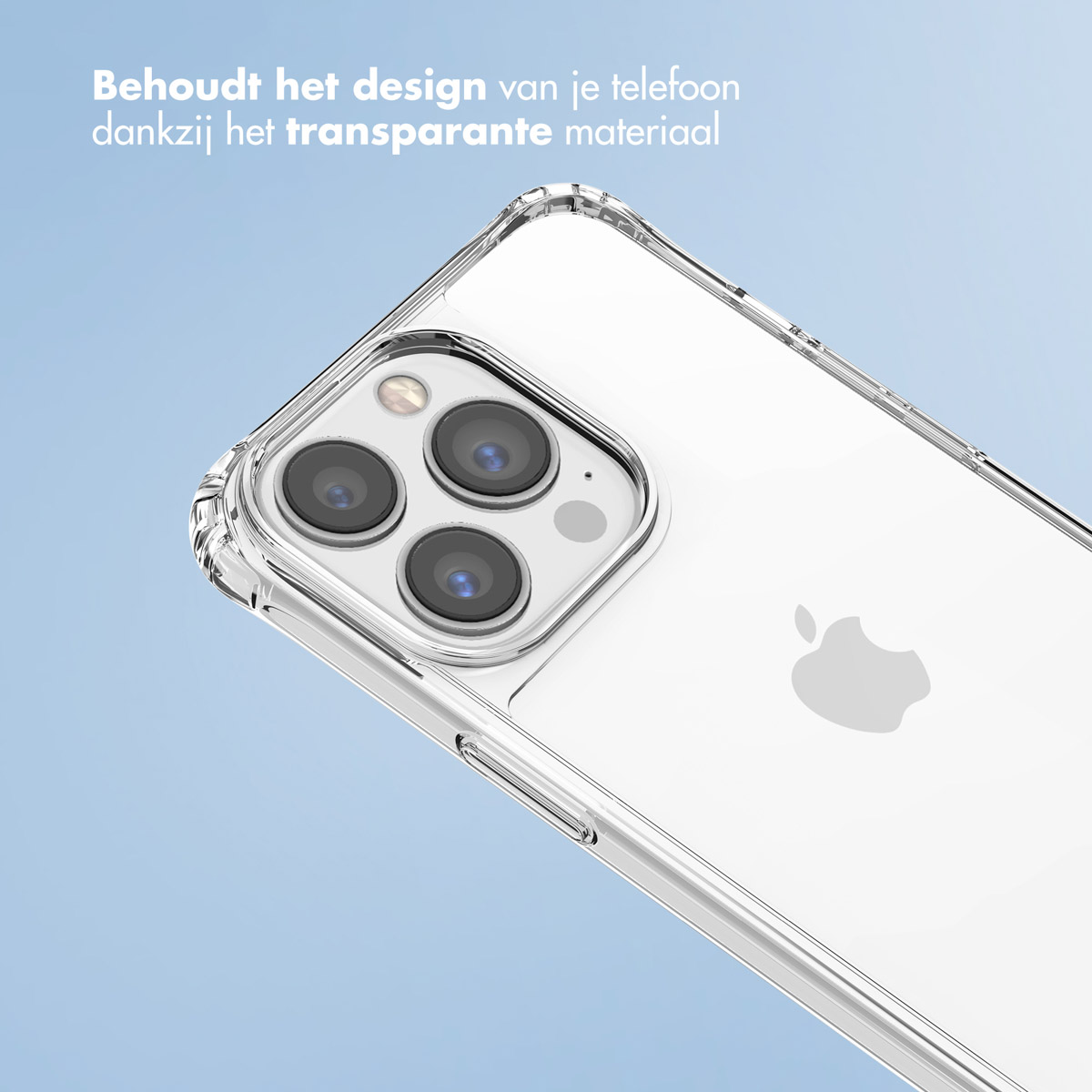 IMOSHION Backcover con cordino + braccialetto Cover per Apple iPhone 13 Pro, Trasparente