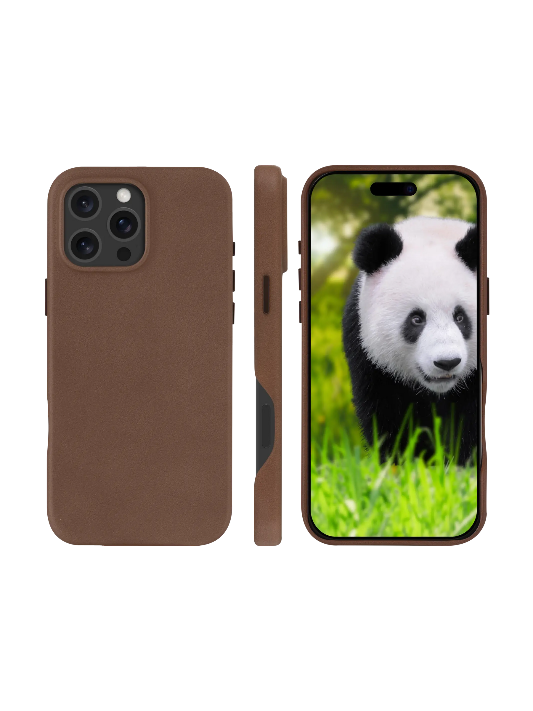 DBRAMANTE1928 Roskilde Custodia per cellulare per Apple iPhone 16 ProMax, Marrone chiaro