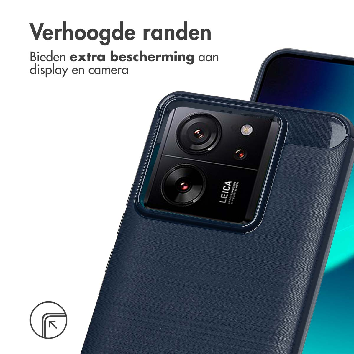 Gros plan d'une coque de téléphone avec un objectif d'appareil photo et du texte.