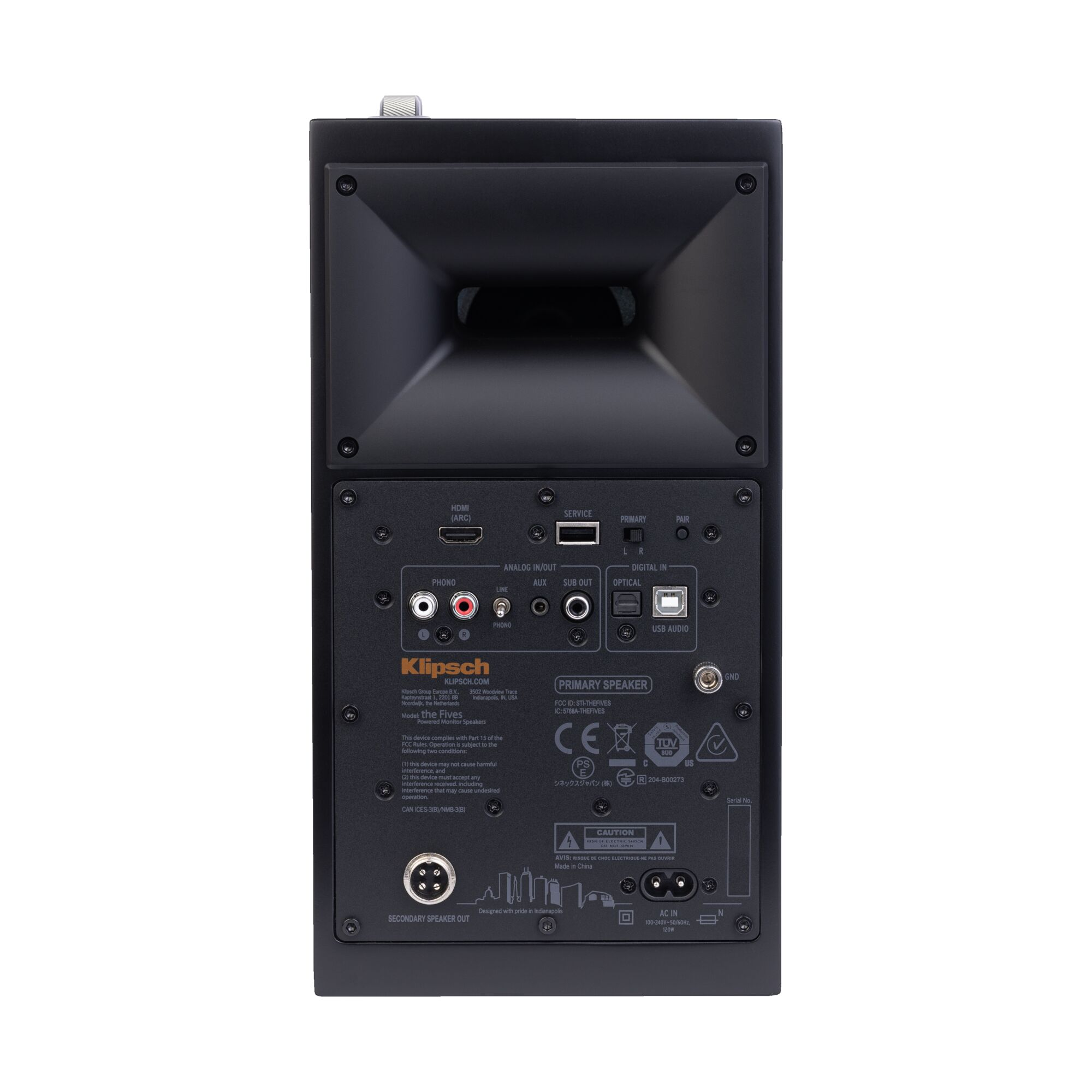 KLIPSCH The Fives - Heritage Serisi Bluetooth Aktif Çift Monitör Hoparlör Siyah