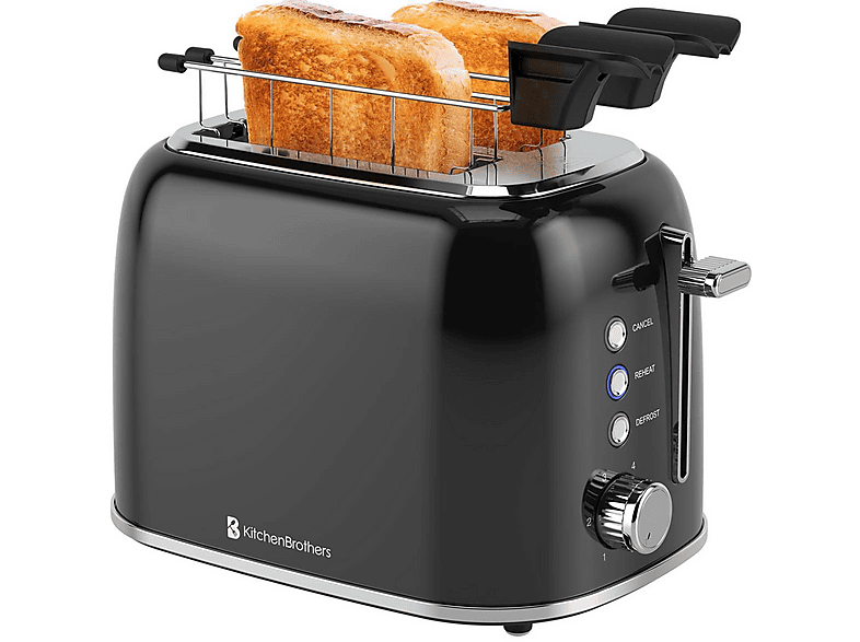 KITCHENBROTHERS KB796 Broodrooster – Zwart