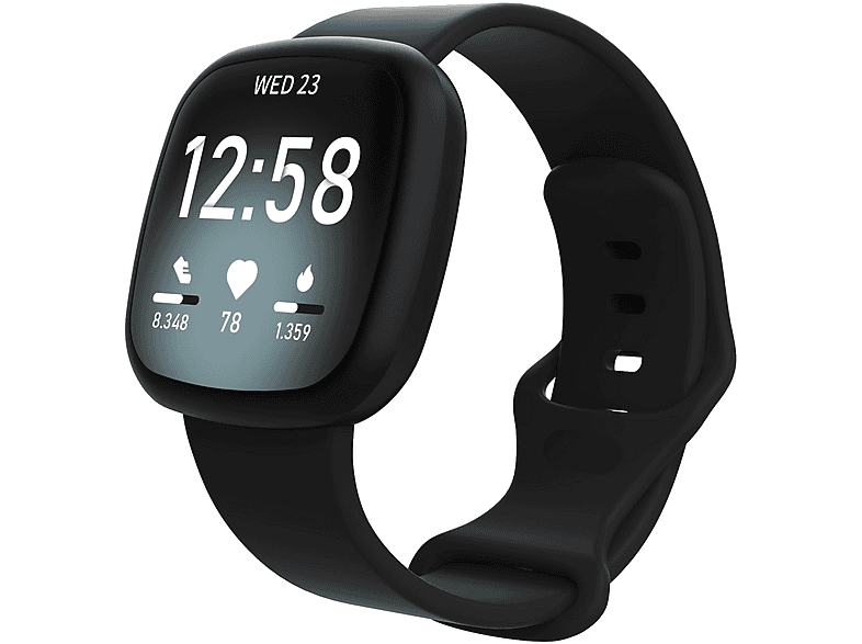 Cinturino inciso a fiore per Fb Versa 3/Versa 4/Sense/Sense 2 Cinturino morbido TPU Sport Smartwatch Cinturino di ricambio per Versa  1511