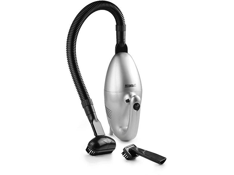 PRINCESS 01.332757.01.001 TURBO TIGER COMPACT VACUUM CLEANE Oval Staubsauger, maximale Leistung: 610 Watt, Silber)