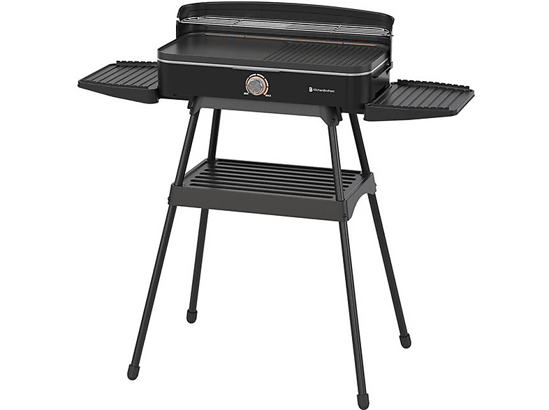 KITCHENBROTHERS KB4014 Elektrische barbecue Zwart/Grijs