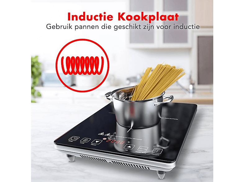 KITCHENBROTHERS KB684 | 1 Pits - 2000W - Vrijstaand - Inductie