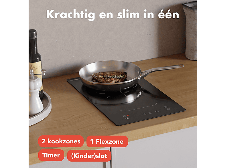 Pelgrim IKA7072 | Inductiekookplaat AutoAir met flexzones, 70 cm breed