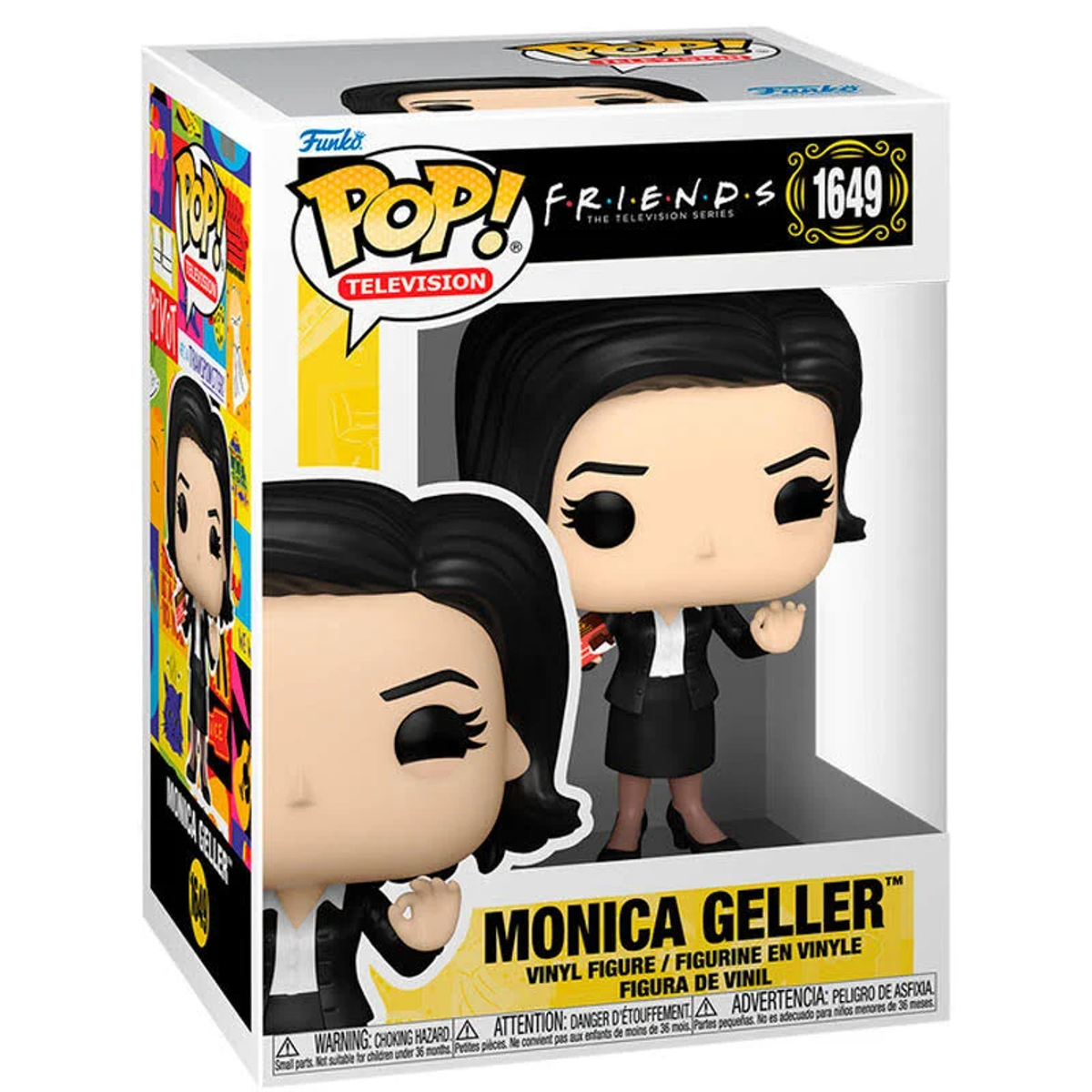 Figura Funko Pop de Monica Geller en caja.