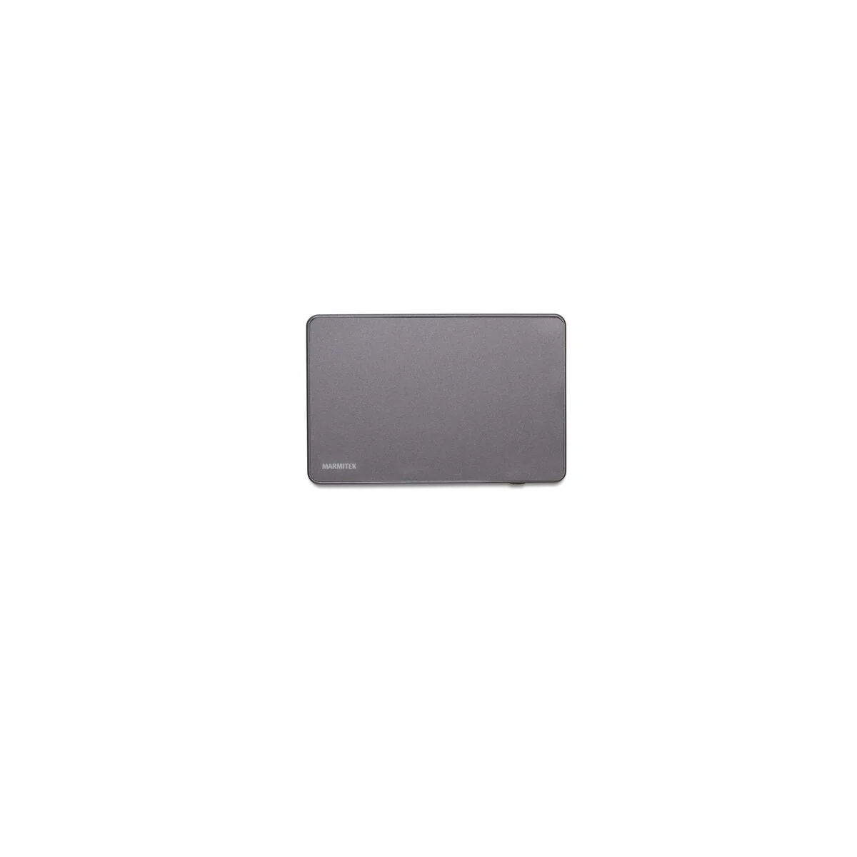 A gray rectangular mousepad on a white background.