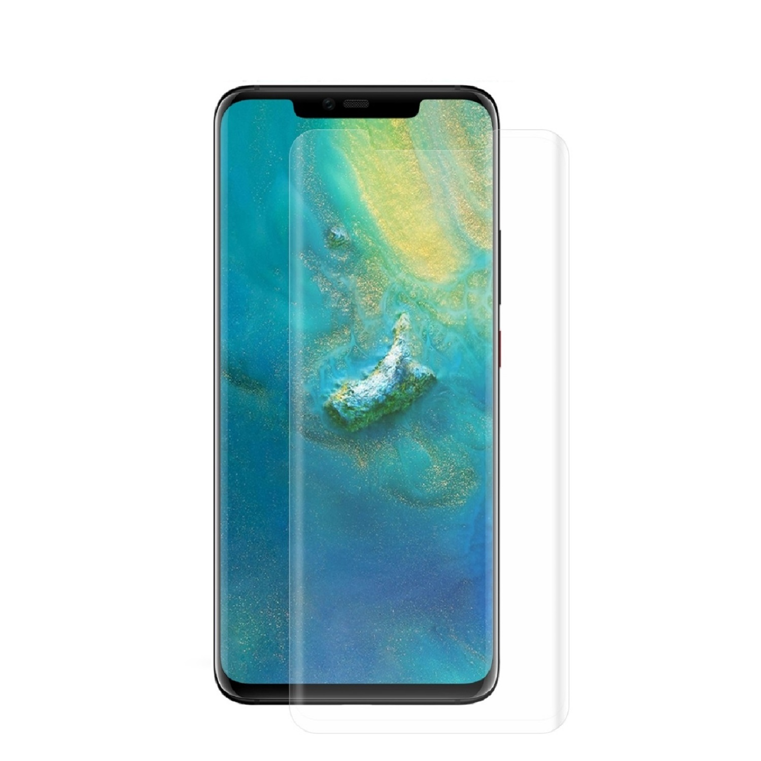 Ein Smartphone mit angebrachtem Displayschutz.