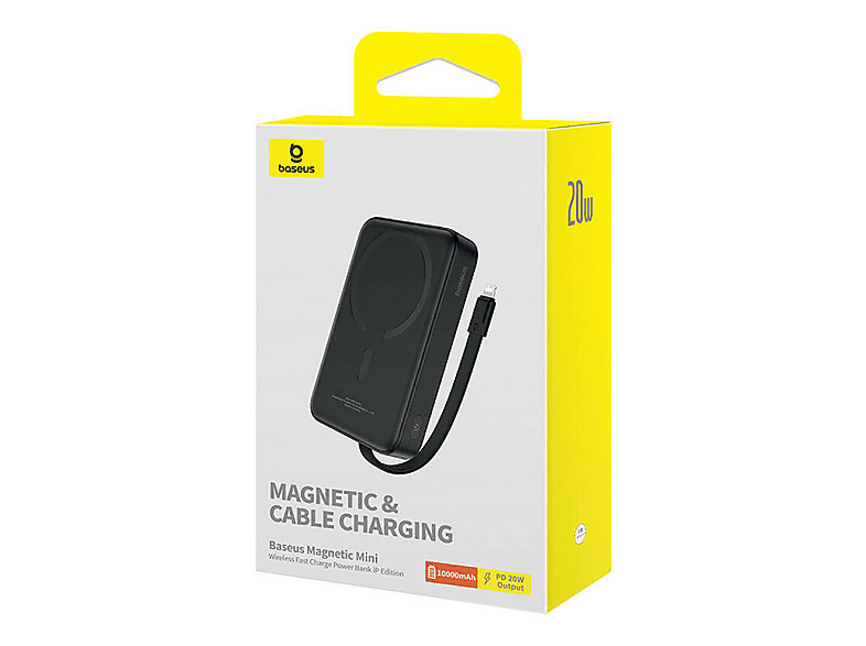 Power Bank Magnetico Baseus 10000mAh Con USB-C PD 20W E Ricarica Wireless MagSafe Per IPhone 15/14/13/12 – Compatto E Potente! - 5