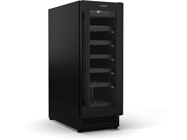 KLARSTEIN Vinovilla Uno 18 Weinkühlschrank (EEK F, Matt-Schwarz)