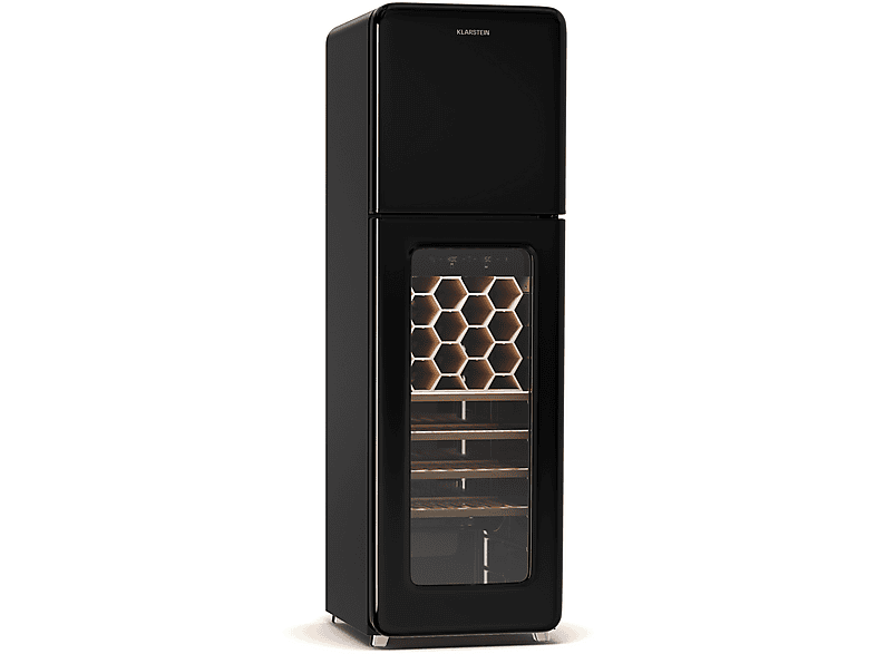 KLARSTEIN Shirley 60 Weinkühlschrank (EEK G, Schwarz)