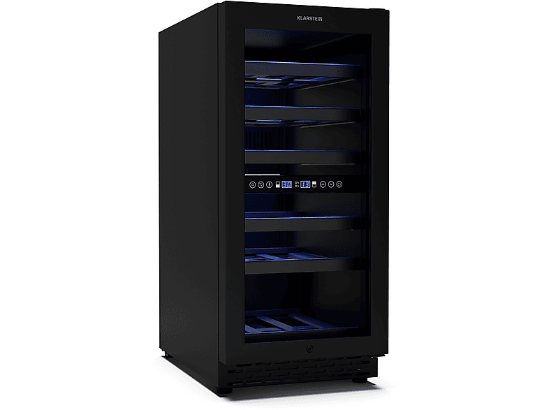 KLARSTEIN Vinovilla Duo 30 Weinkühlschrank (EEK F, Matt-Schwarz)