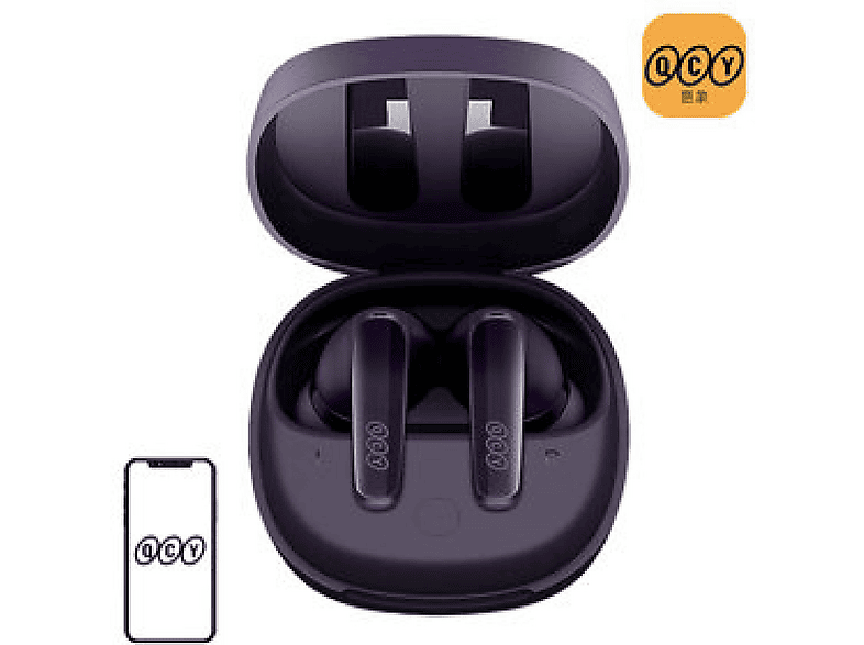 QCY 336846, In-ear Kopfhörer Bluetooth lila | MediaMarkt