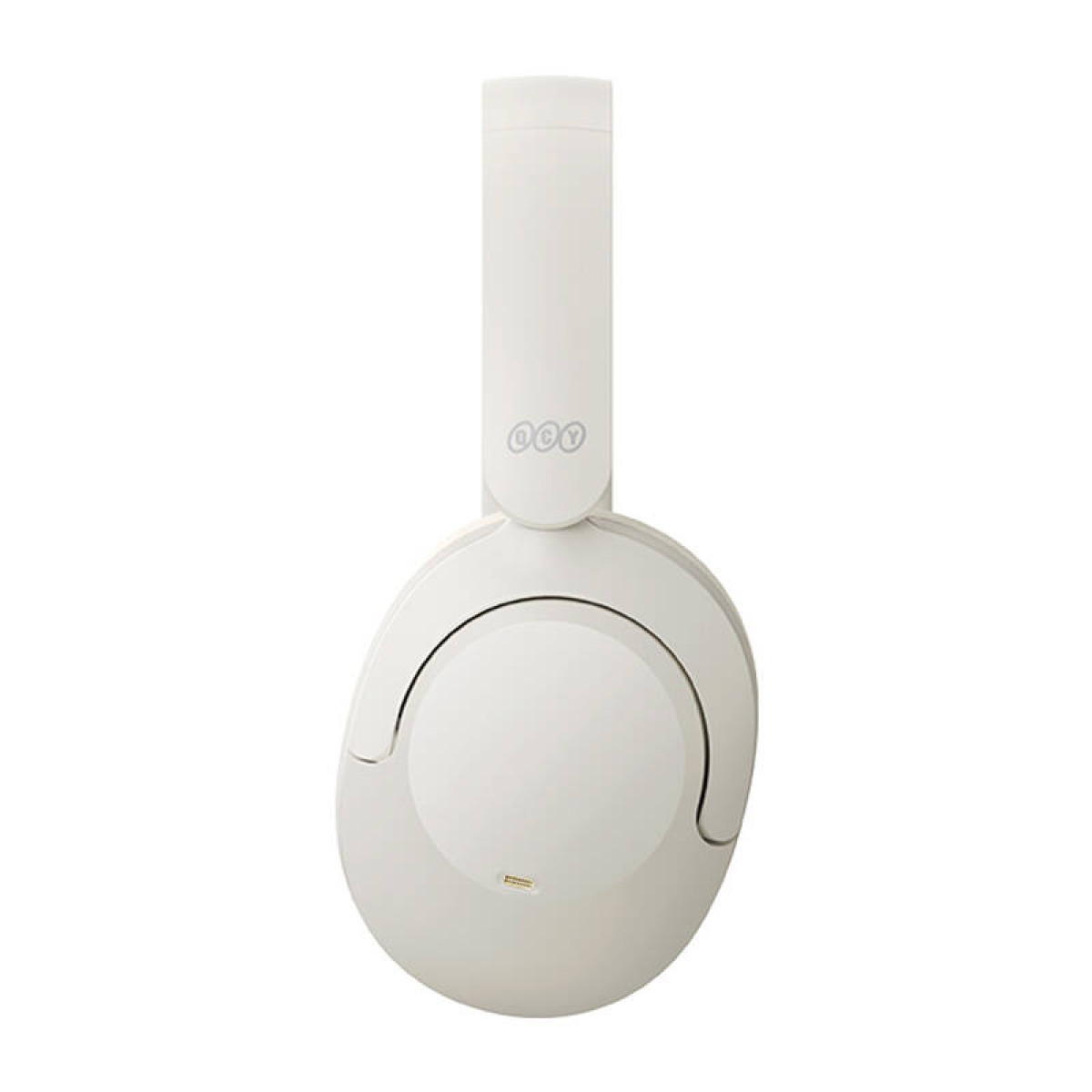 Weiße Kopfhörer, Over-Ear-Design, mit sauberer, minimalistischer Ästhetik.