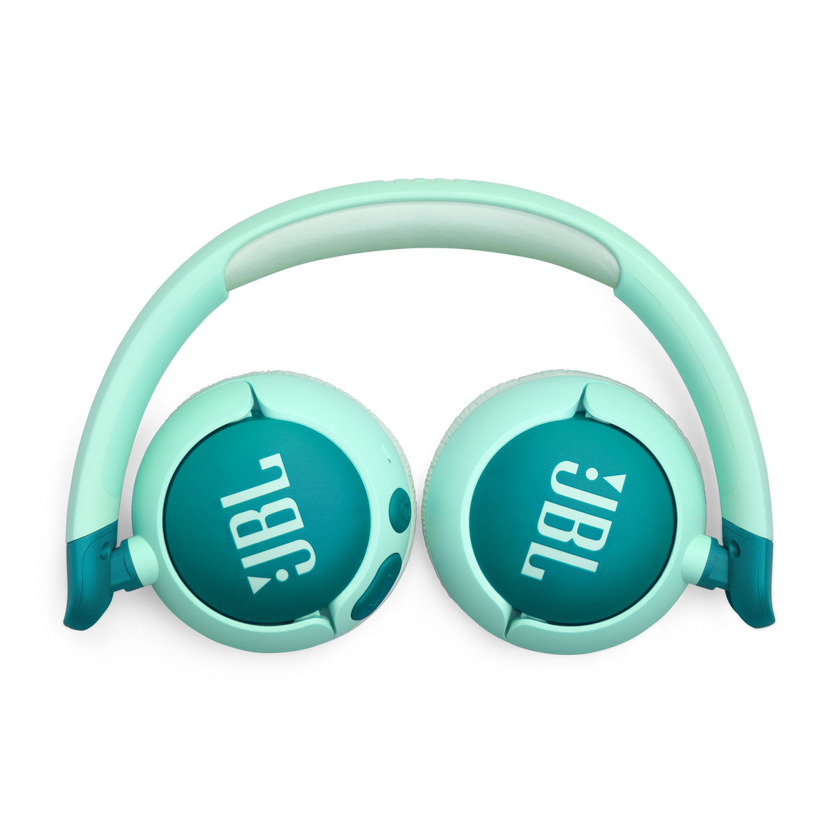 Grüne und teal JBL Kopfhörer.