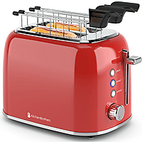 MediaMarkt KITCHENBROTHERS KB4076 Broodrooster Rood aanbieding