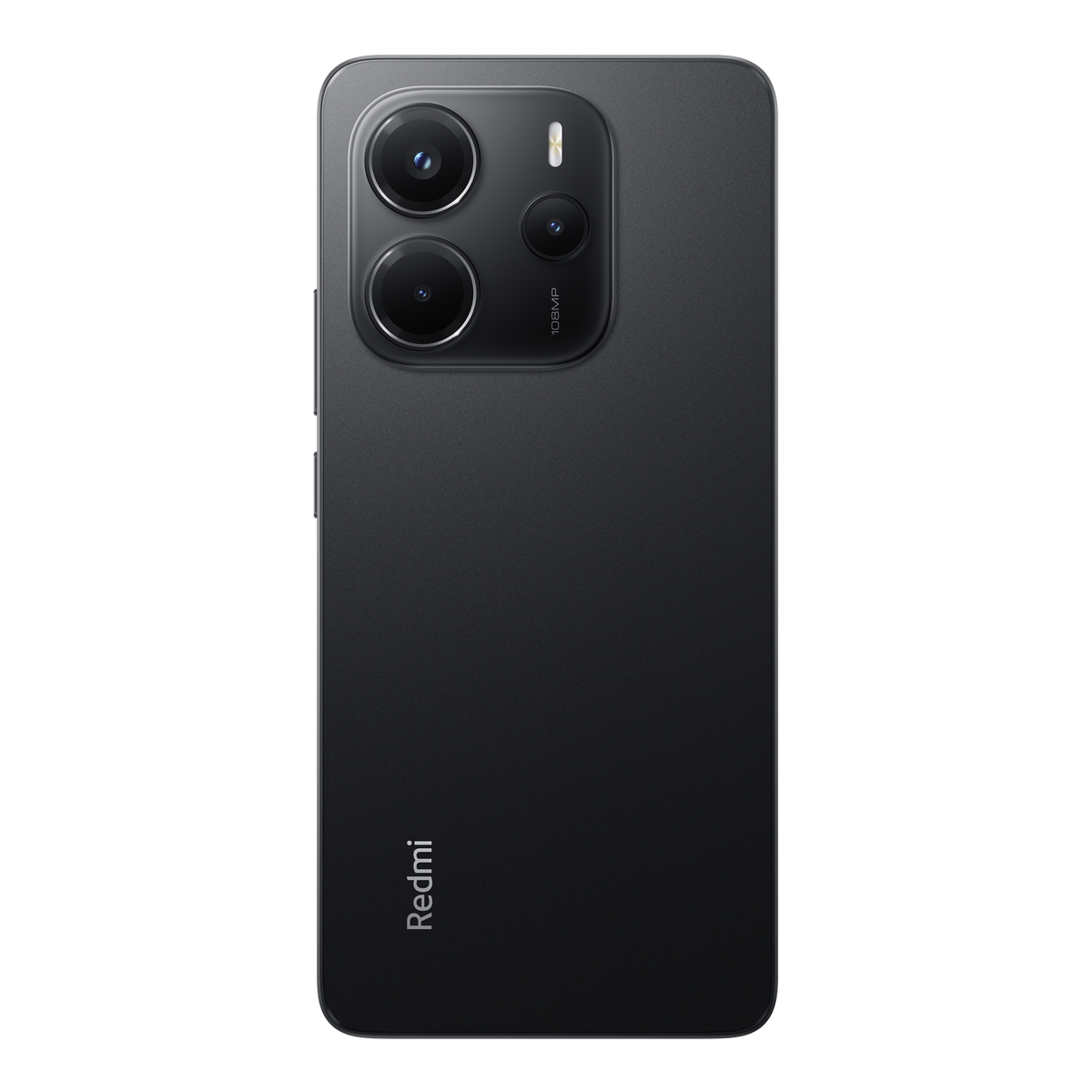 Czarny smartfon z trzema obiektywami aparatu na ciemnej powierzchni.