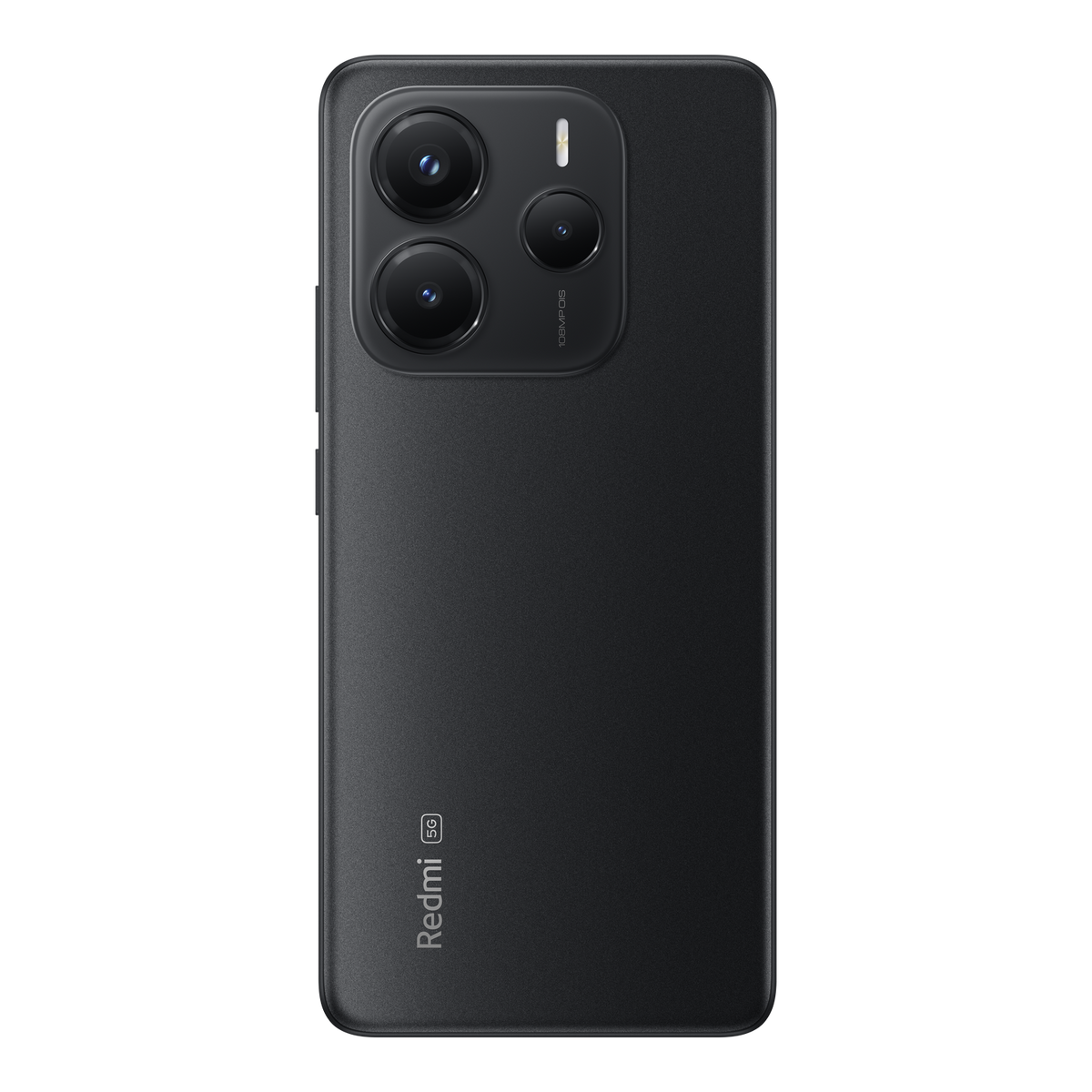 Czarny smartfon z trzema tylnymi aparatami.