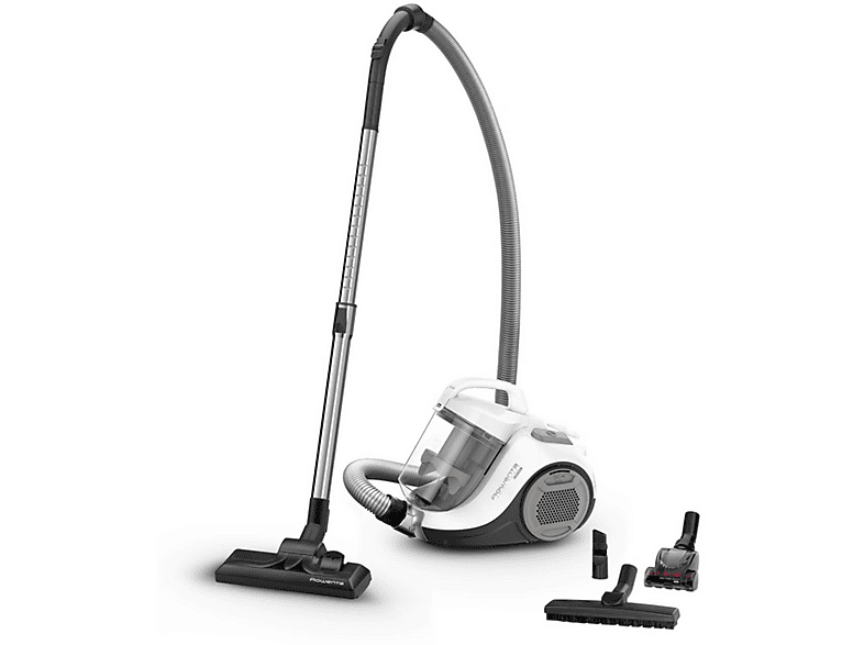 Aspirapolvere A Slitta Rowenta Silence Steam RO7487EA - 400W, 58 DB, 4.5L, Filtro Allergy+, Speciale Animali