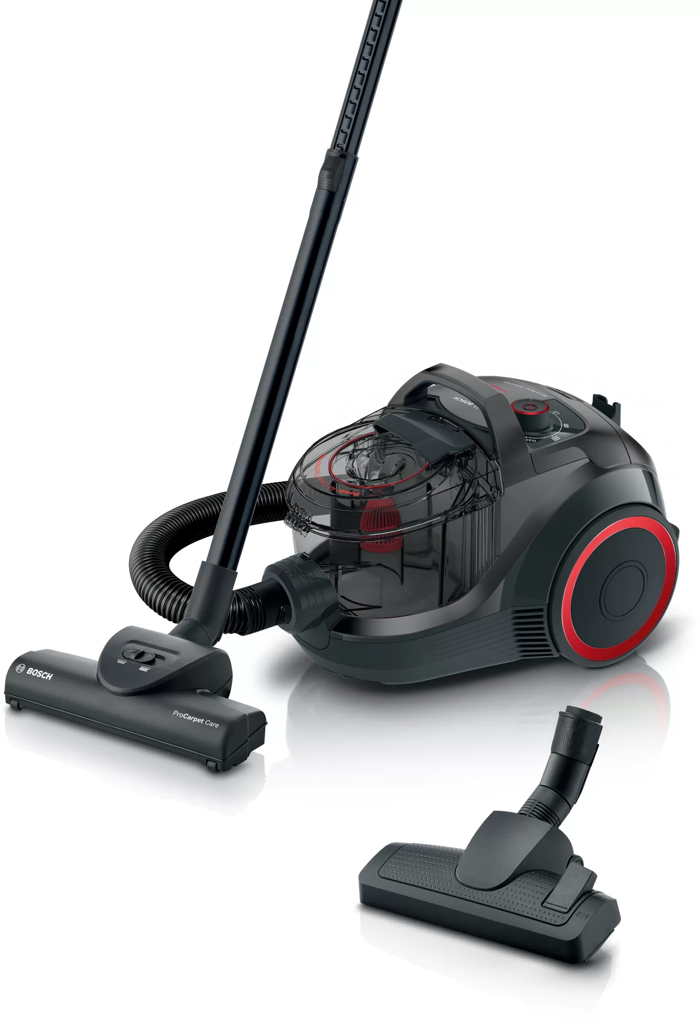 BOSCH BGC21POW1 Toz Torbasız Elektrikli Süpürge Siyah,Kırmızı