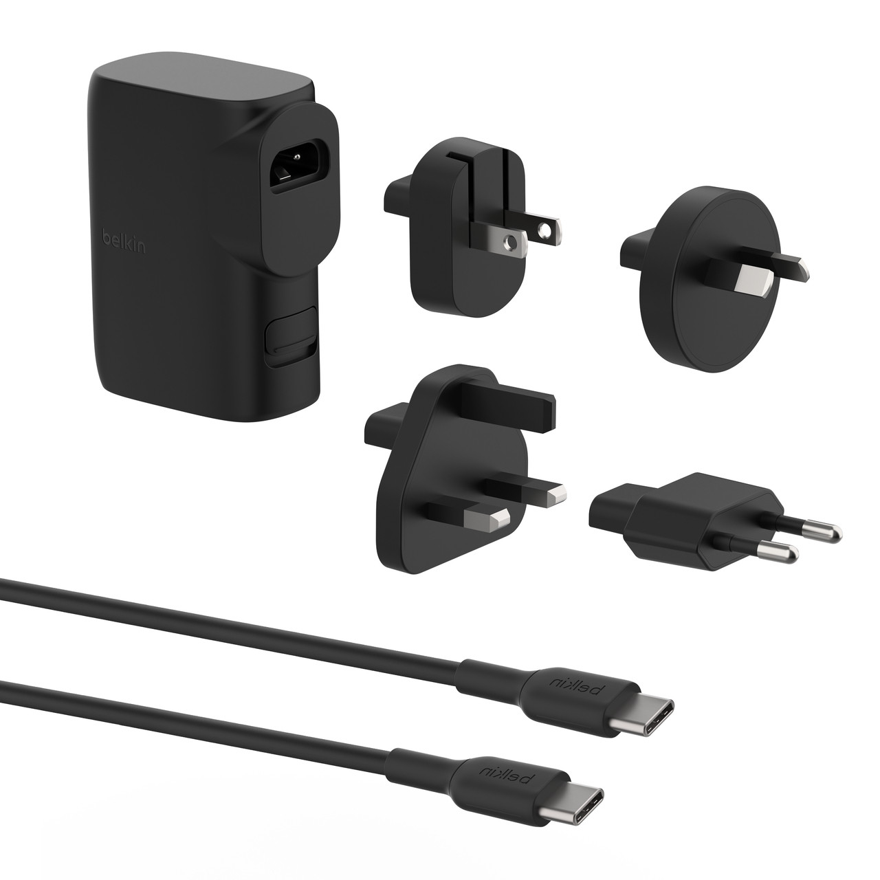 Cargador de móvil - BELKIN BPZ003bt1MBK-B6, 25W, 4 puertos, Negro