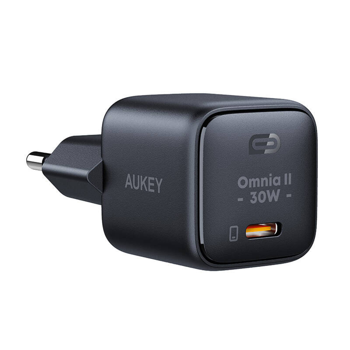 AUKEY PA-B1L-BK 30W Omnia II Mini GaN Type-C PD Destekli Şarj Cihazı Siyah
