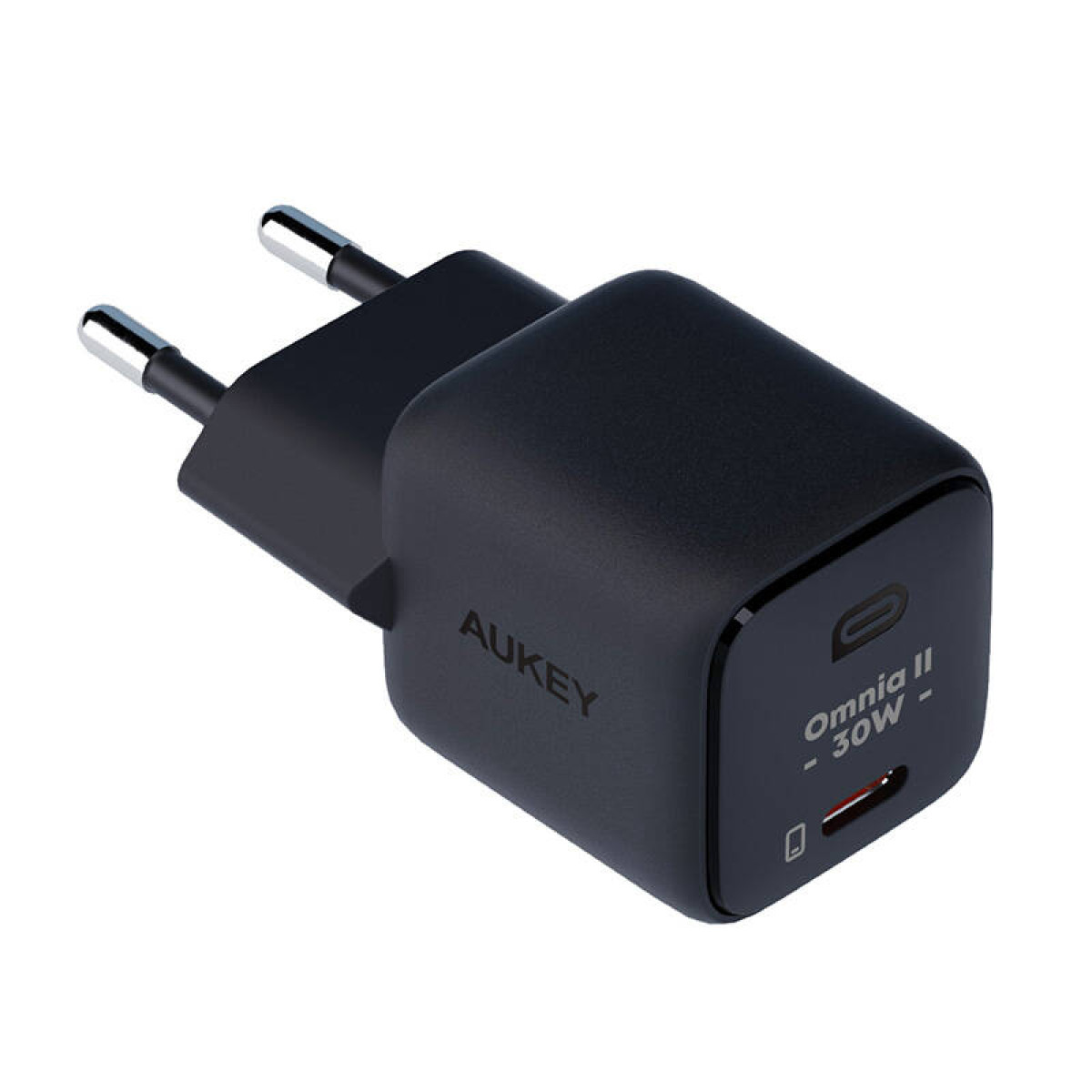AUKEY PA-B1L-BK 30W Omnia II Mini GaN Type-C PD Destekli Şarj Cihazı Siyah