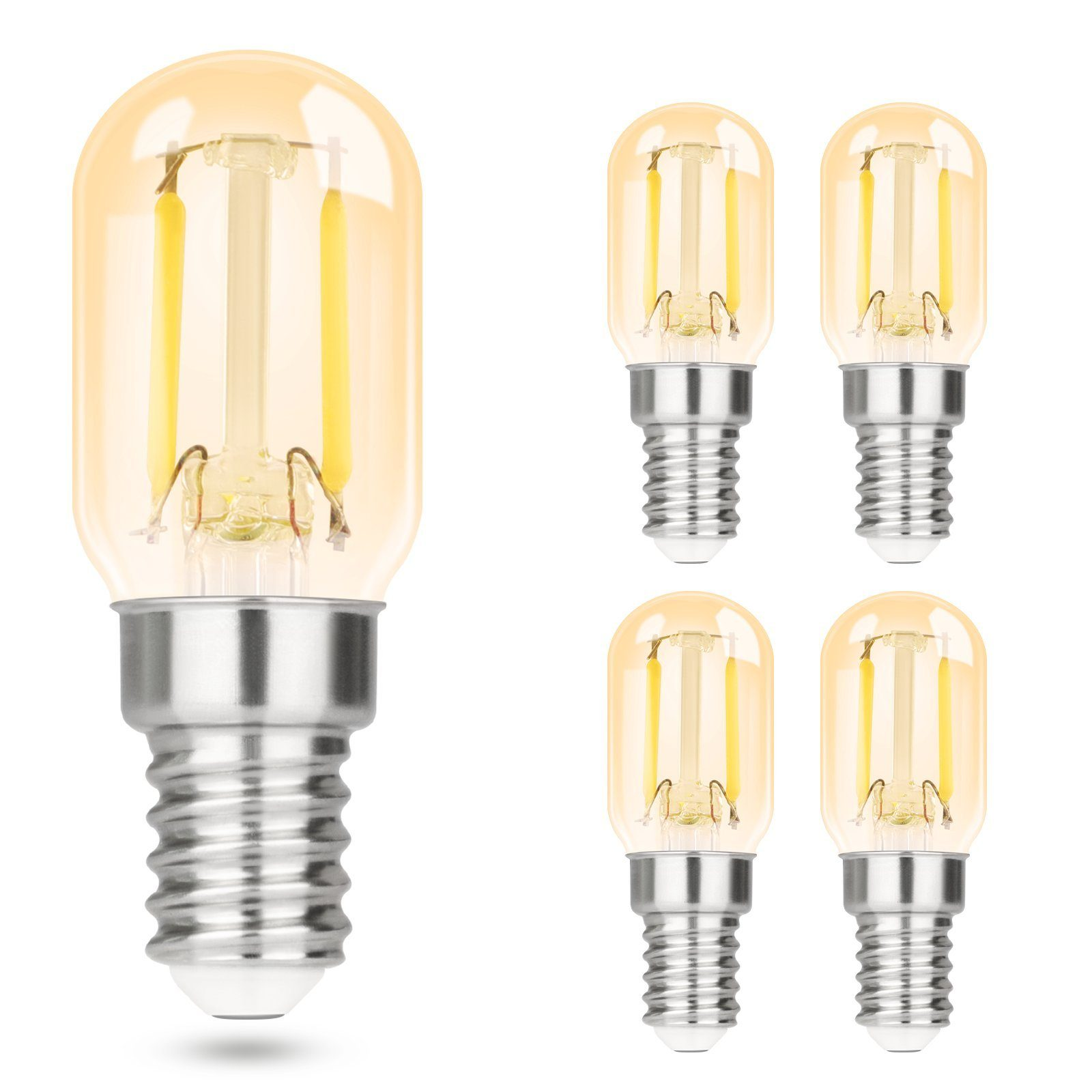 Cinque lampadine. Una è accesa, le altre quattro no. Sfondo bianco.