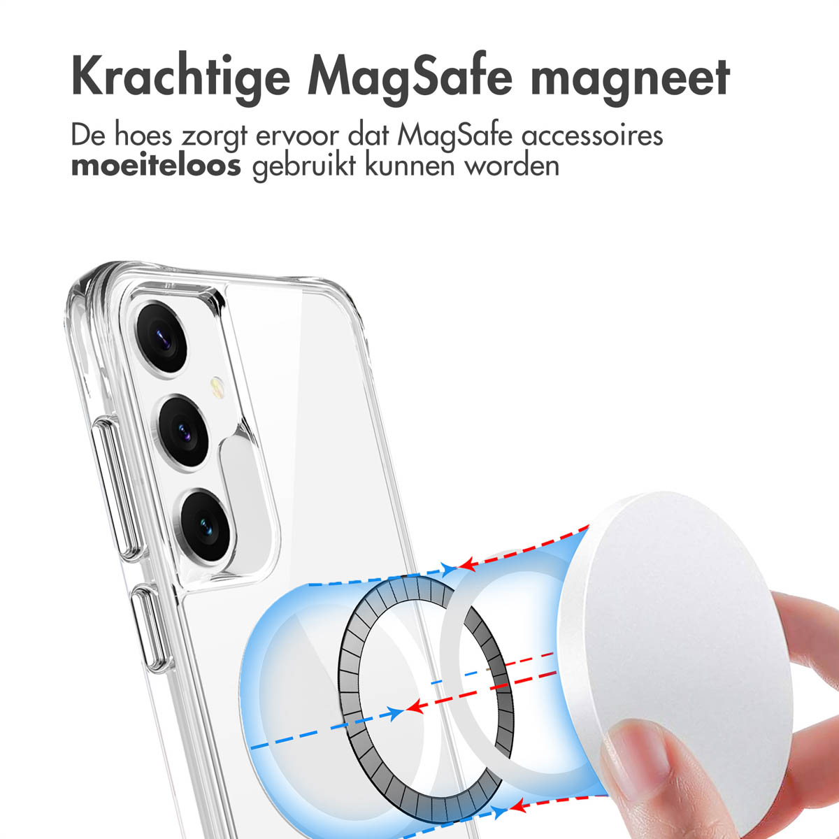IMOSHION Transparante coque compatible avec Samsung Galaxy S25 Plus Étui de Téléphone voor Samsung Samsung Galaxy S25 Plus Transparent