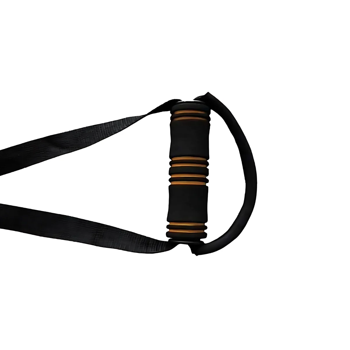 Czarna taśma oporowa z wyściełanym uchwytem.