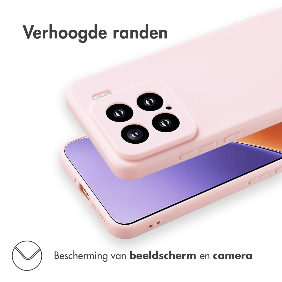 IMOSHION Color Backcover - Geschikt voor Xiaomi 15 - Telefoonhoesje voor Xiaomi Xiaomi 15 Roze