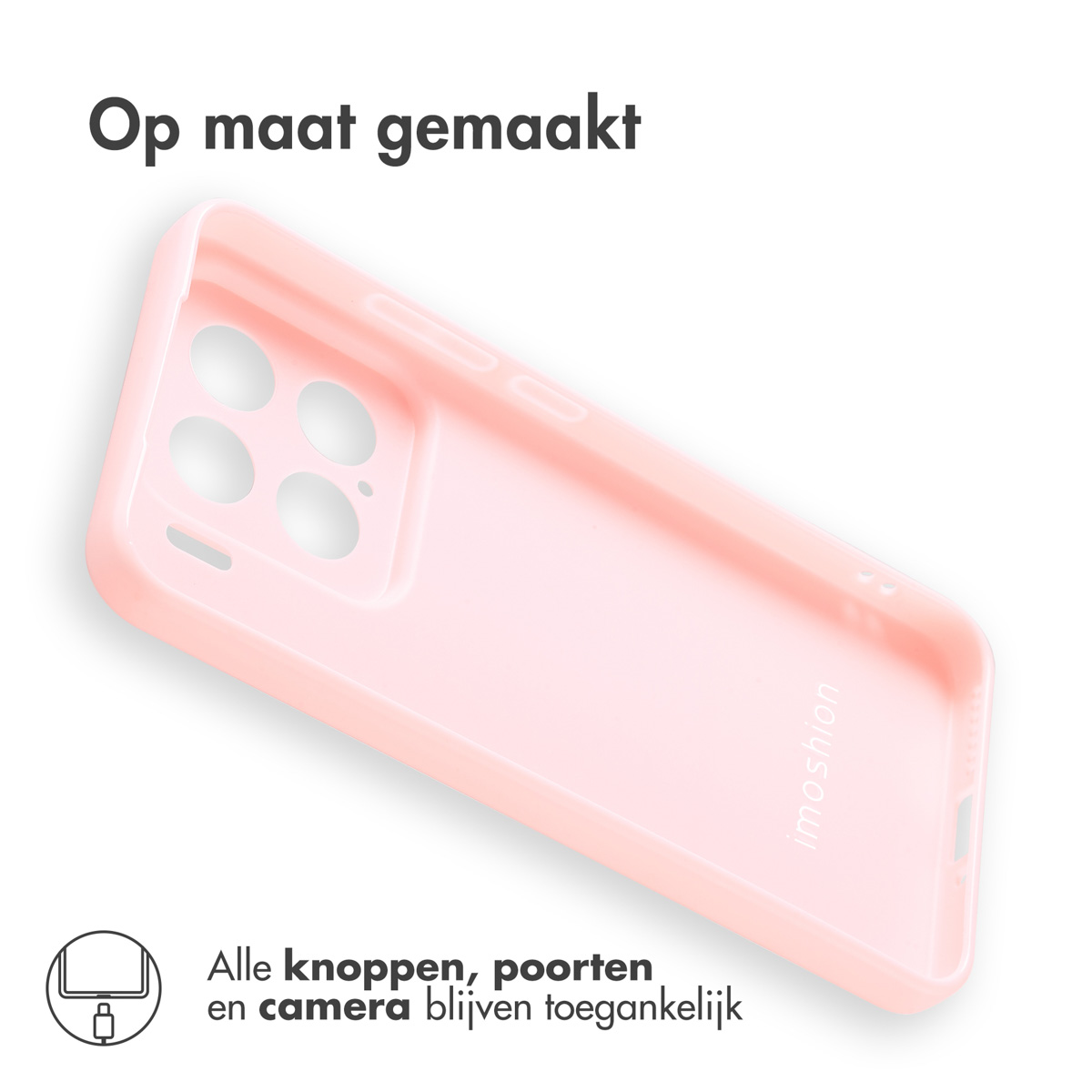 IMOSHION Color Backcover - Geschikt voor Xiaomi 15 - Telefoonhoesje voor Xiaomi Xiaomi 15 Roze
