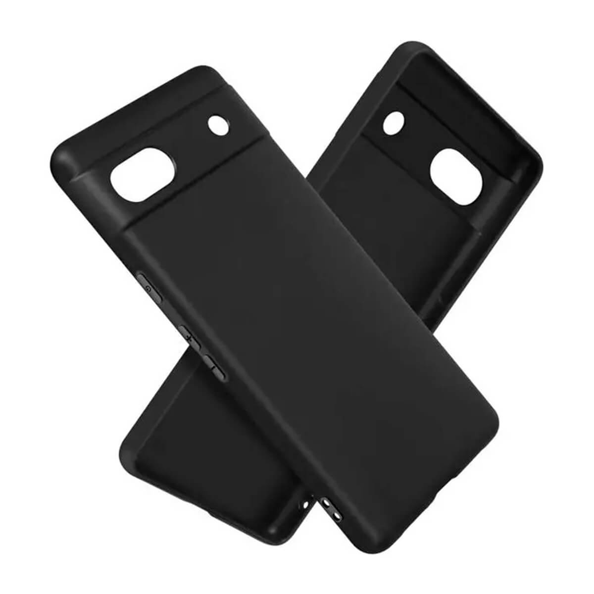 Due custodie per telefono nere, sovrapposte. Hanno design semplici.