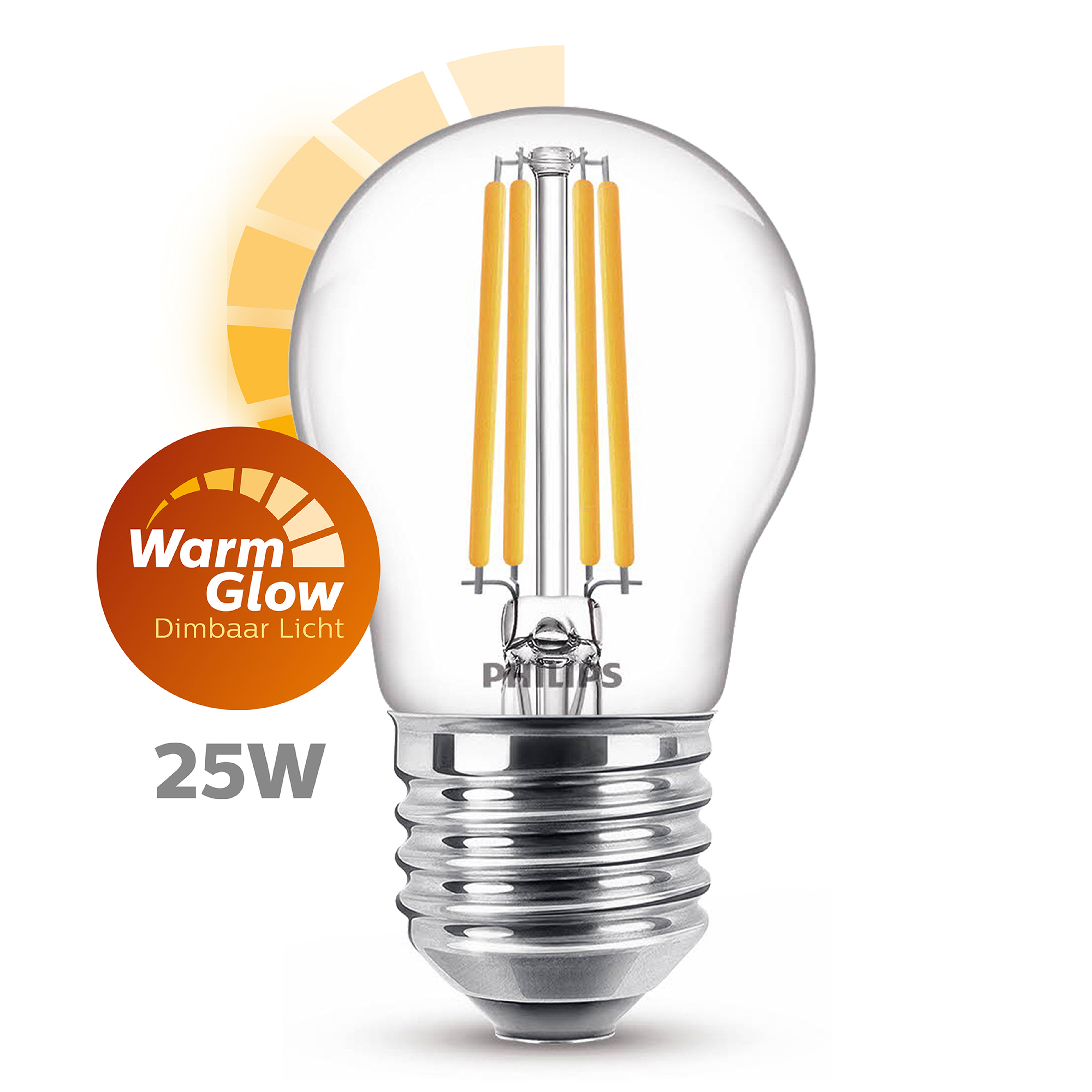 Lampadina Philips con luce calda, 25W.