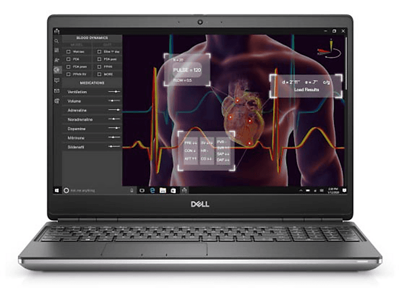 DELL Precision 7550, Laptop, mit 15,6 Zoll Display, Intel® Core