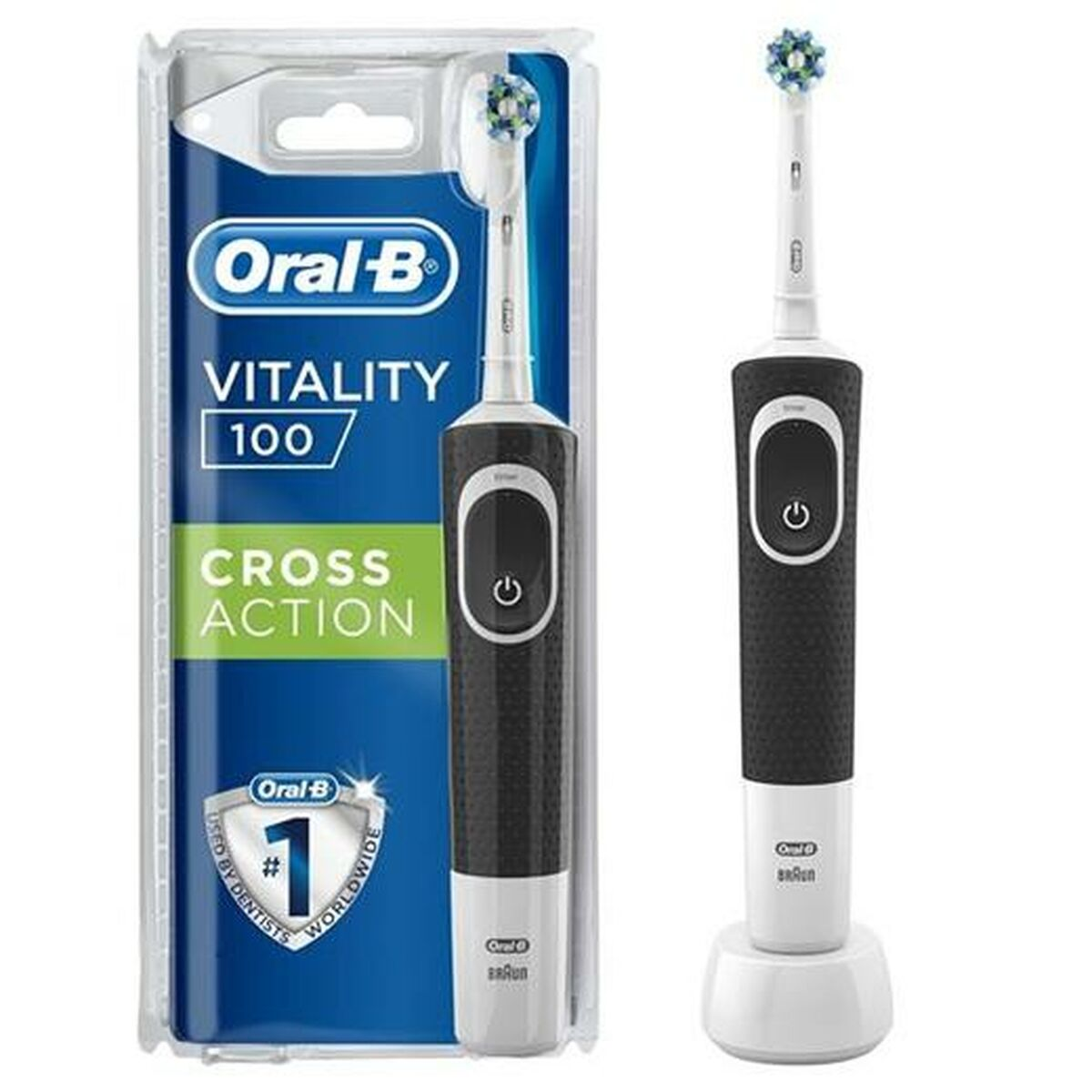 ORAL-B D100 Vitality Cross Action Elektrikli Diş Fırçası Siyah