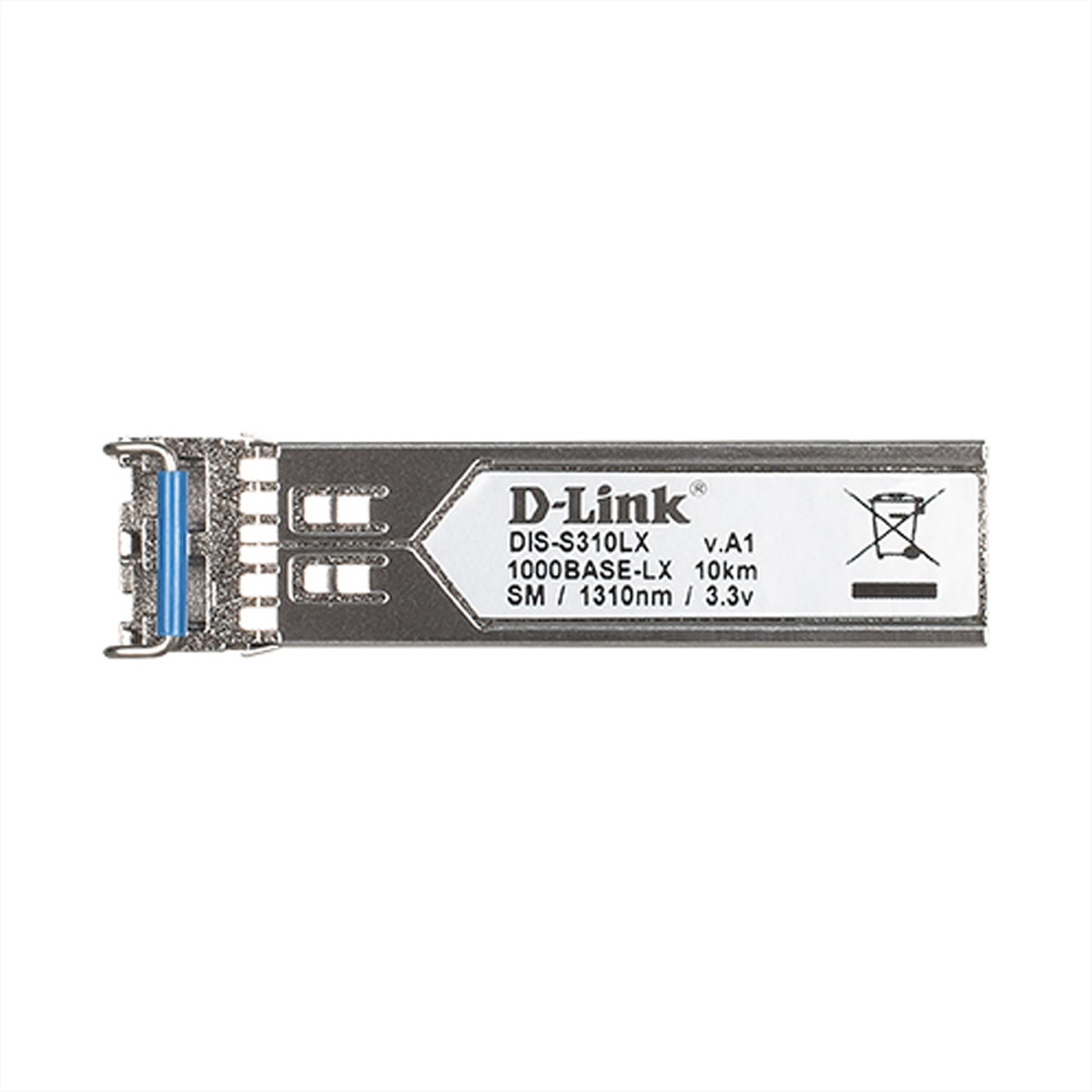 Un module D-Link SFP sur fond blanc.