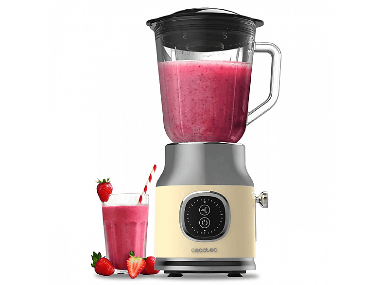 CECOTEC RetroTwist Yellow Standmixer Multicolor (800 Watt, 1 l)