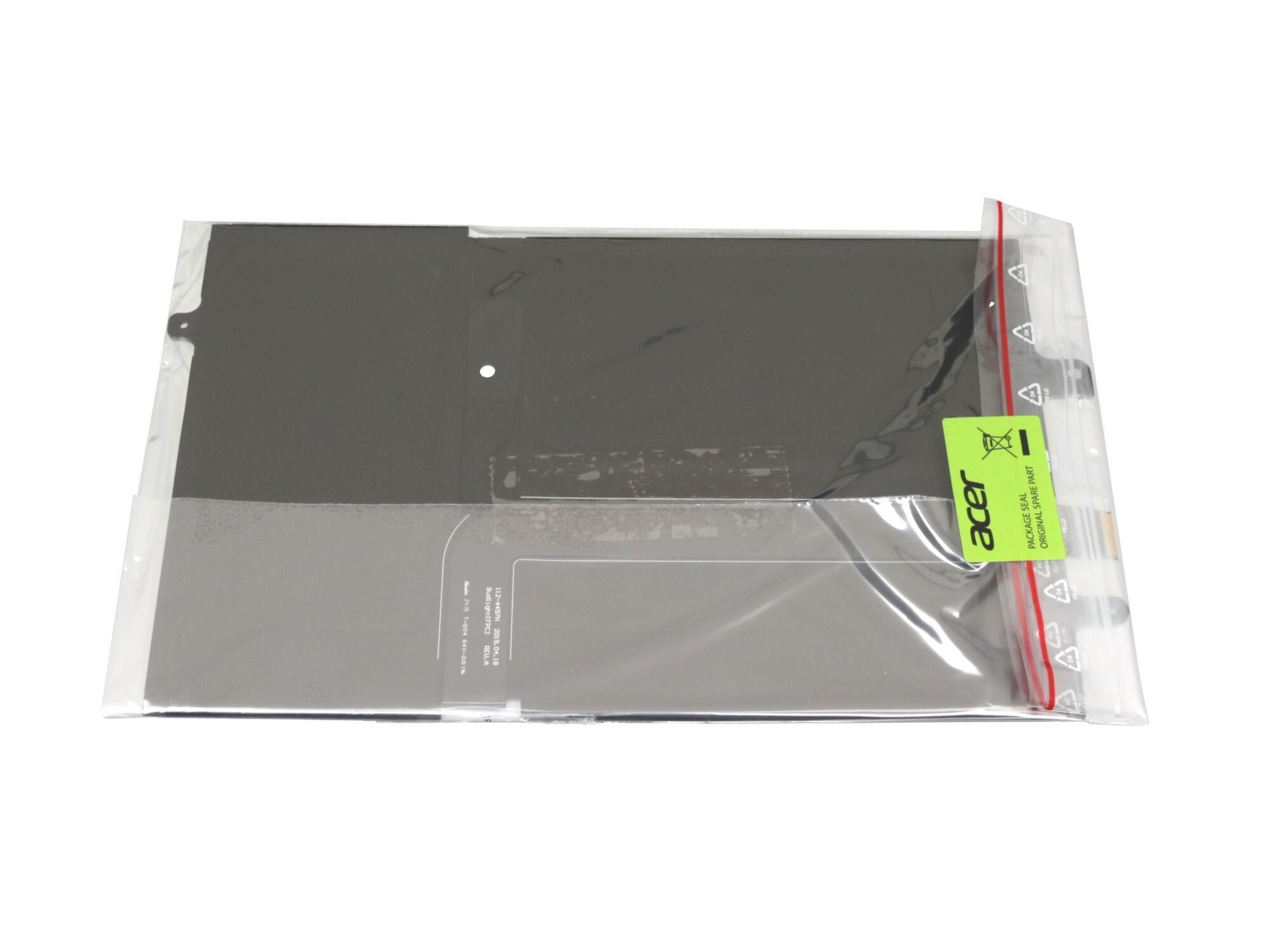 Displayschutzfolien-Set in klarer Kunststoffverpackung, mit grünem Aufkleber, auf weißer Oberfläche.