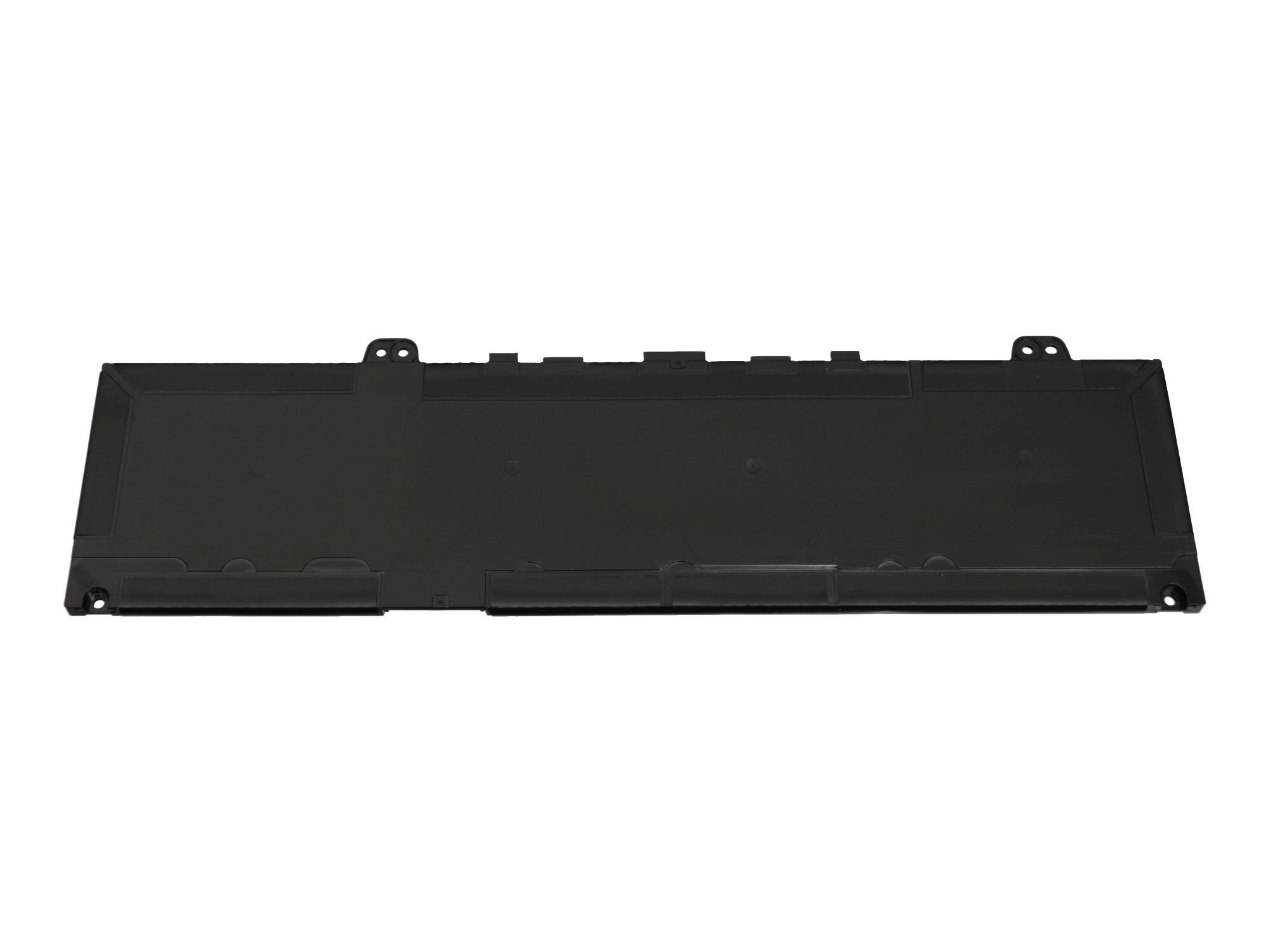 Eine schwarze Basis für einen Laptop-Akku.