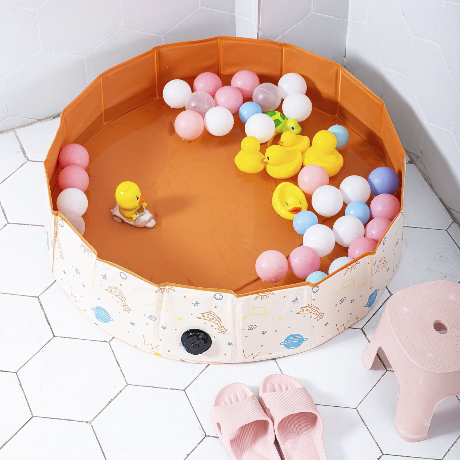 PISCINA GONFIABILE DAM DMAR0189C17 - 120x120x35 cm, PVC, pieghevole, per bambini