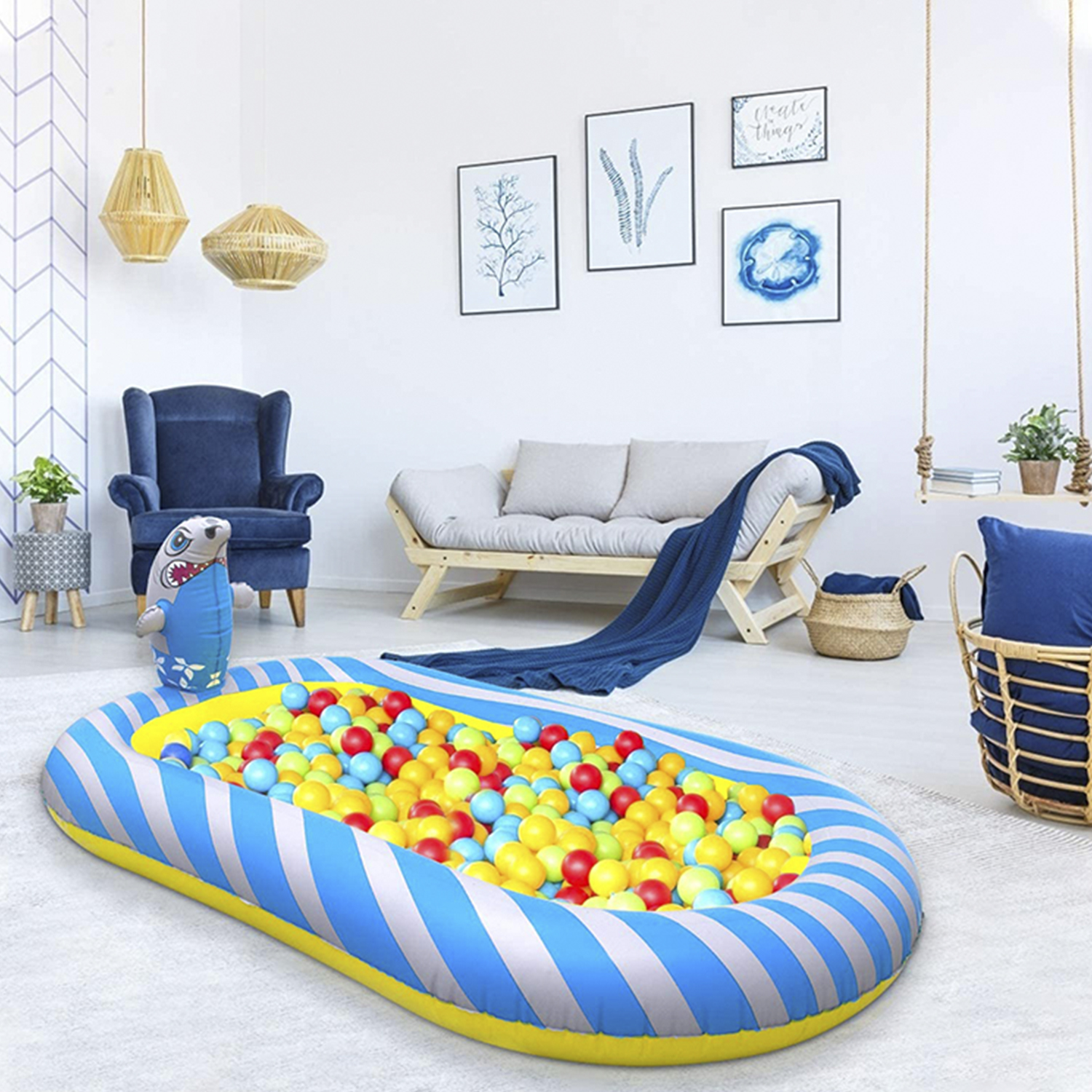 PISCINA GONFIABILE DAM DMAR0172C30 - 170x110x65 cm, PVC, per bambini a partire da 3 anni