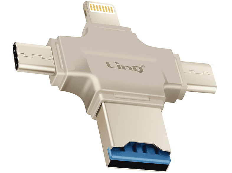 InLine 66776 OTG Card Reader Dual Flex – Für SD & MicroSD, Mit USB-Buchse – Für Android Geräte