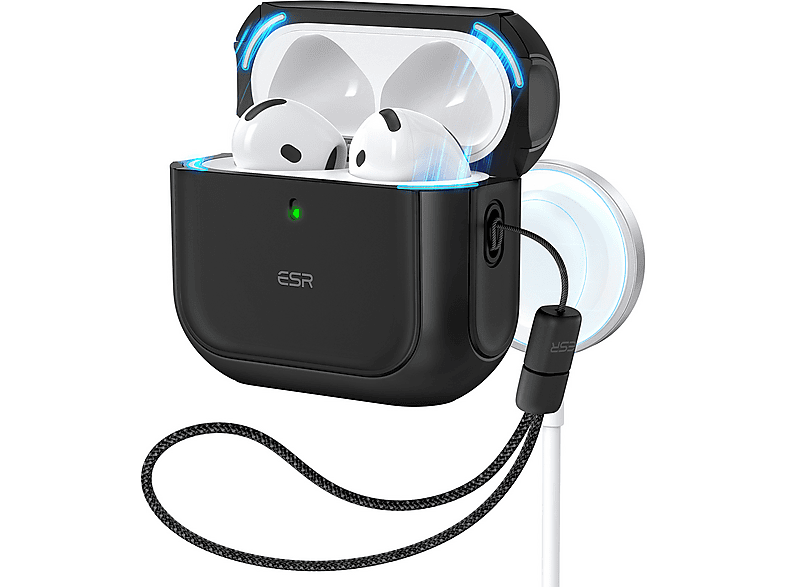 ESR Orbit Hybrid HaloLock Case, Full Cover, Apple, AirPods (4 / 2024 ...