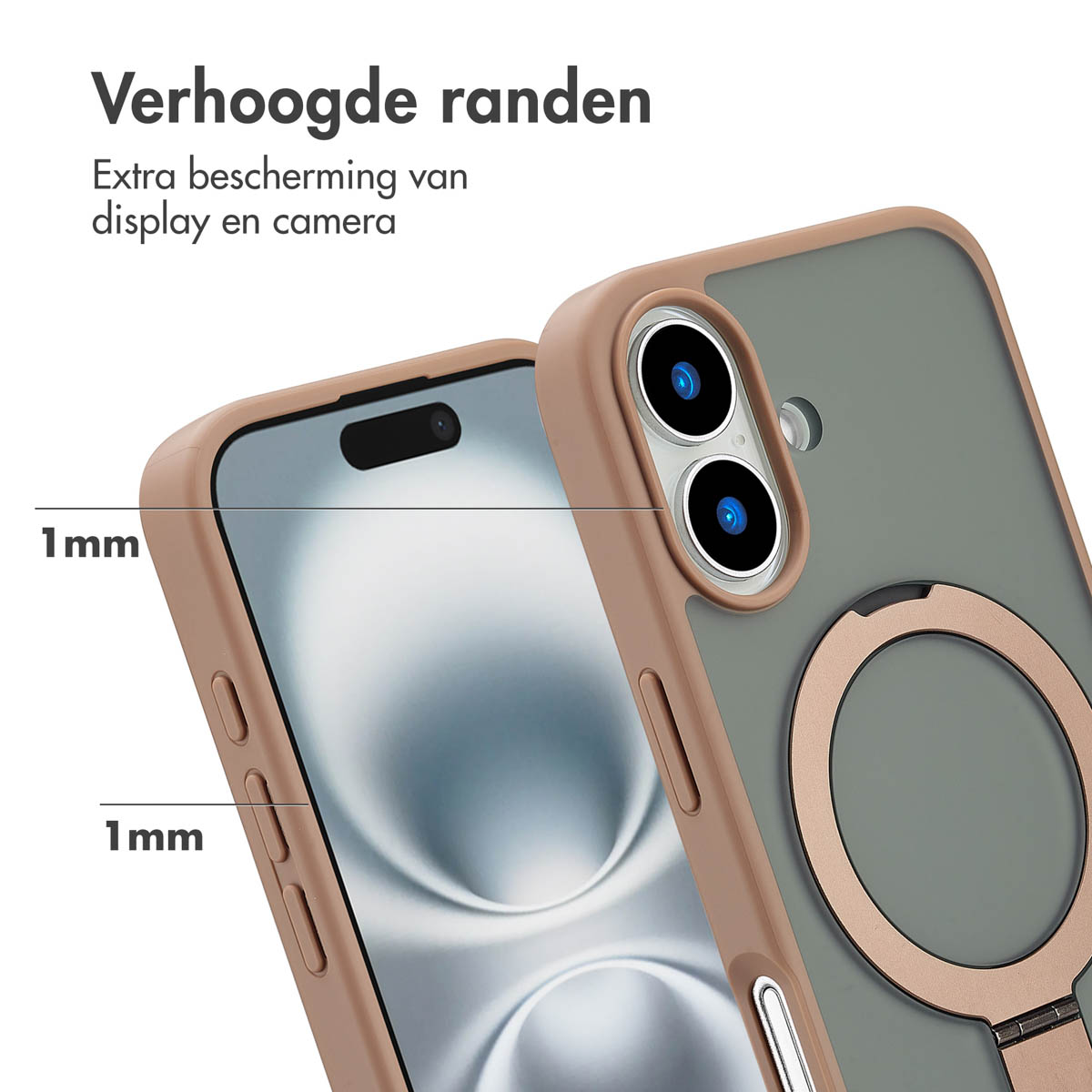 ACCEZZ Protettiva SH00081236 Custodia per Apple Smarphone, Marrone