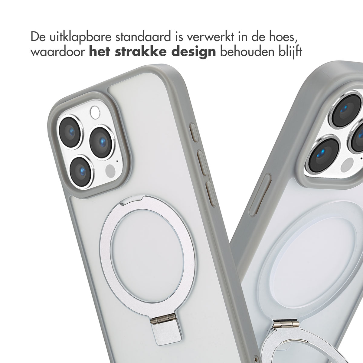 ACCEZZ Protettiva SH00081240 Custodia per Apple Smarphone, Grigio